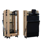 Foldable Oak Wood Pilates Reformer - Home Studio Edition