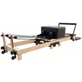 Foldable Oak Pilates Reformer – Home Studio Edition