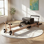 Foldable Oak Wood Pilates Reformer - Home Studio Edition