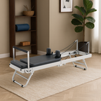 Foldable Steel-Frame Pilates Reformer – Premium Edition