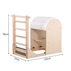 Maple Wood Frame Pilates Ladder Barrel