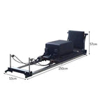 Foldable Carbon-Steel Pilates Reformer – Compact & Strong