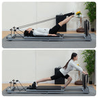 Foldable Carbon-Steel Pilates Reformer – Compact & Strong
