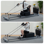 Foldable Carbon-Steel Pilates Reformer – Compact & Strong
