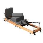 Foldable Oak Wood Pilates Reformer - Home Studio Edition