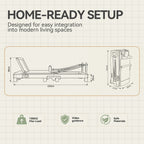 Foldable Oak Wood Pilates Reformer - Home Studio Edition